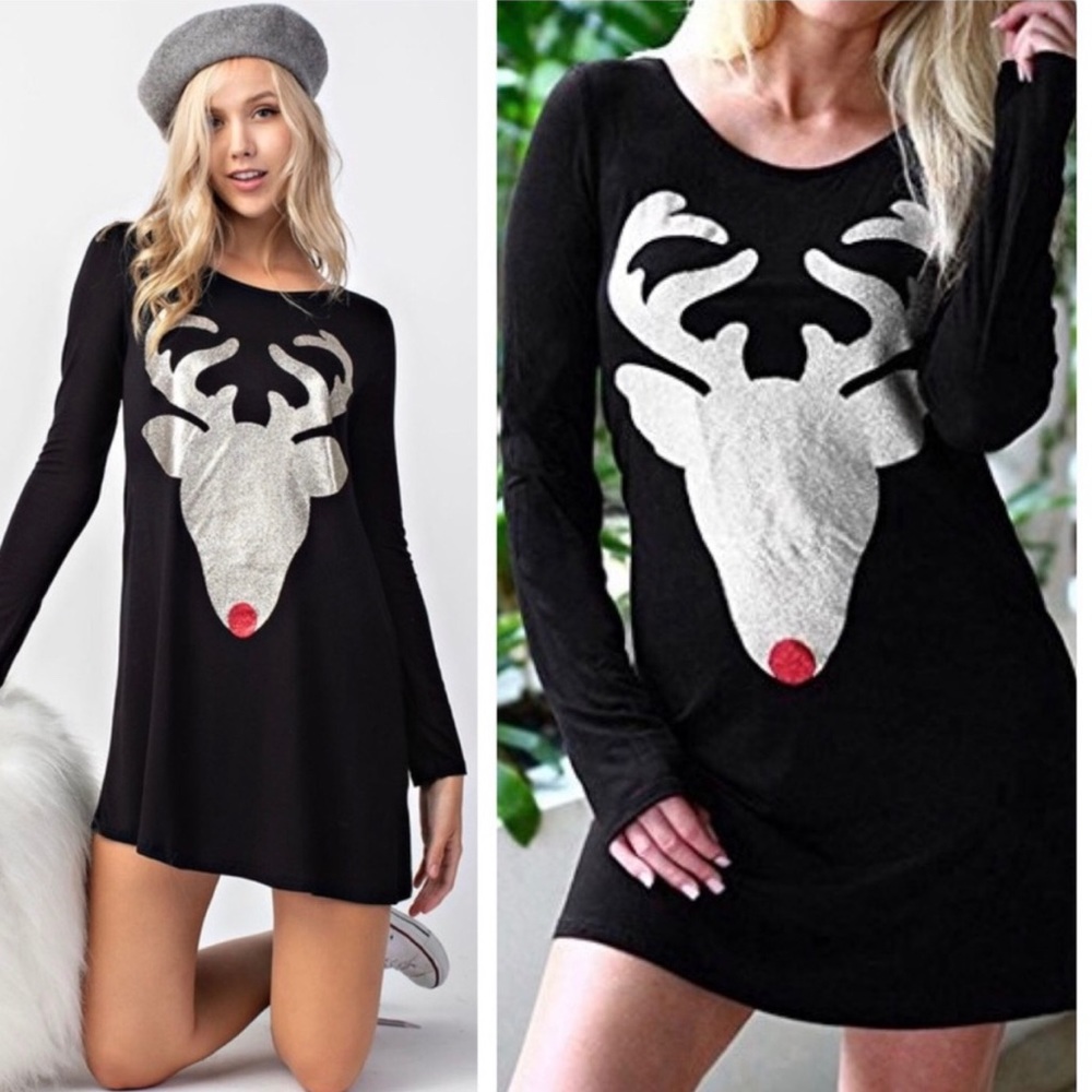 🛑SOLD🛑 🆕LAST ONE! Reindeer tunic top dress